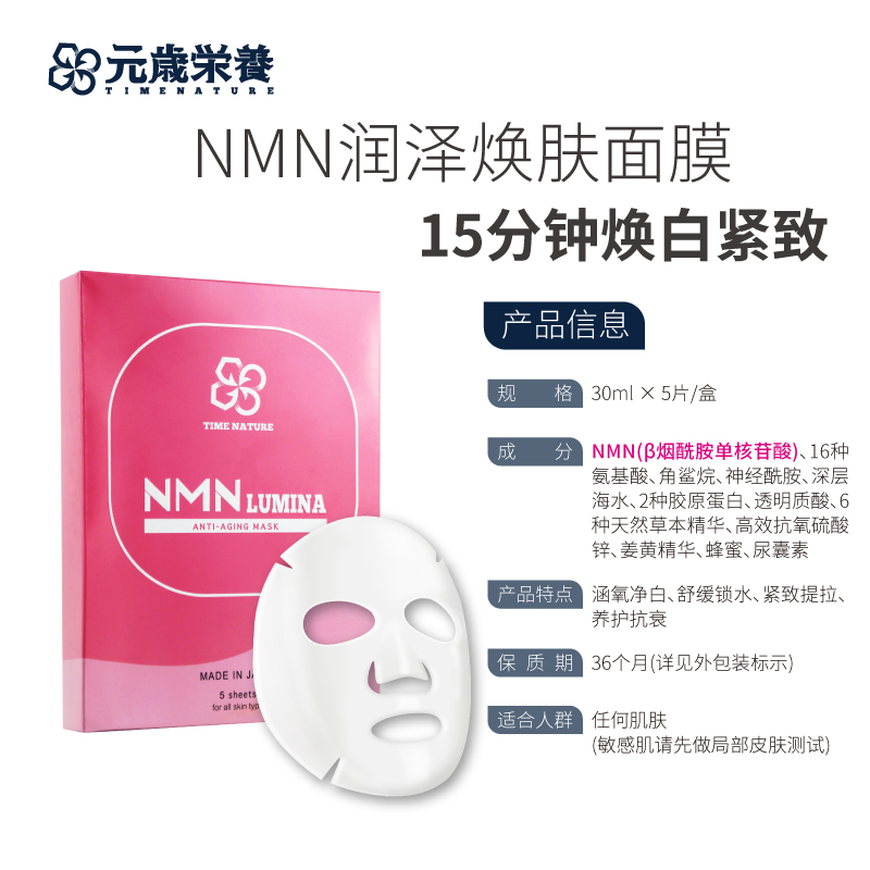 元歲榮養,NMN,面膜,第一代,