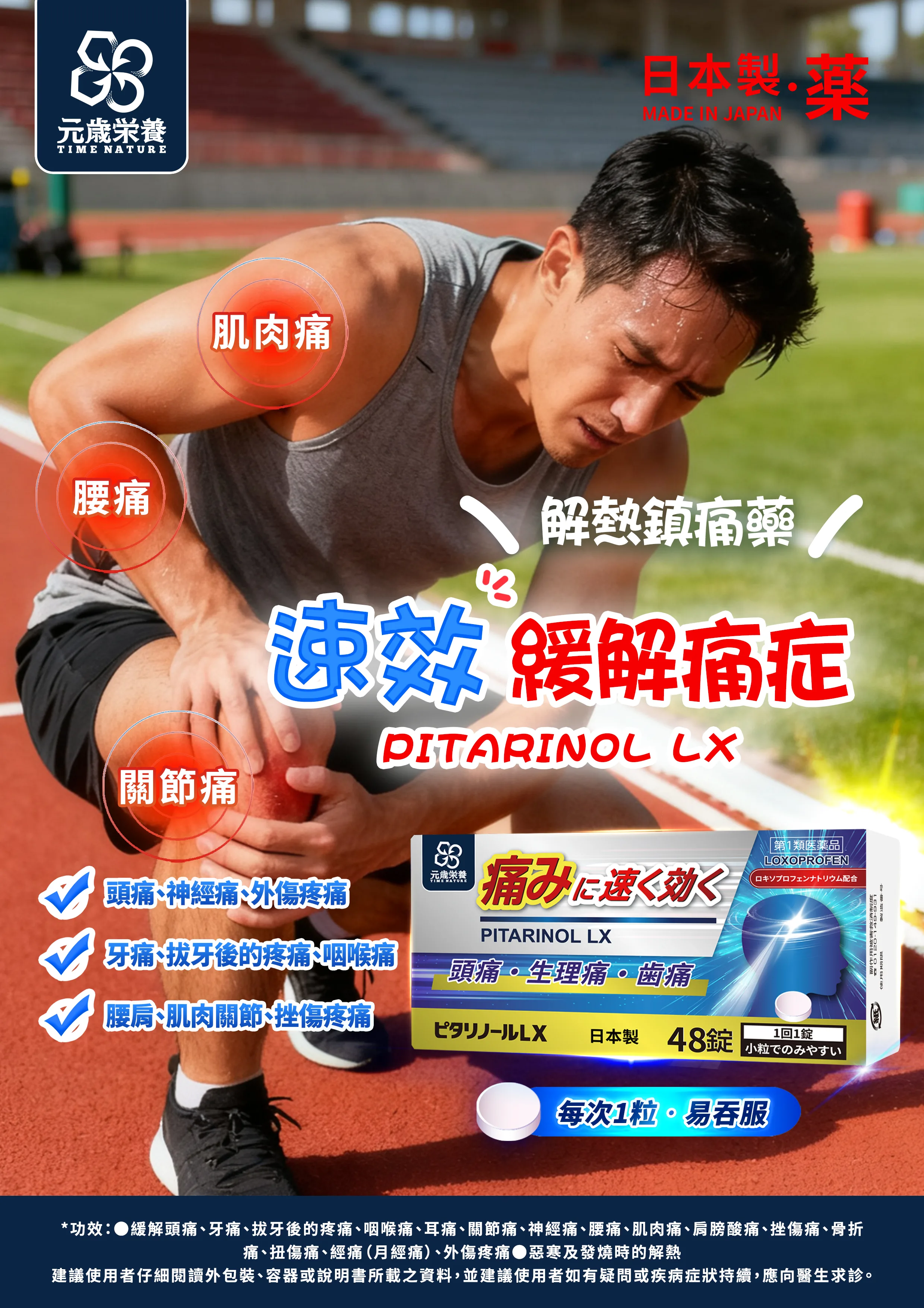 痛みに速く効く口キンプロフェンLX